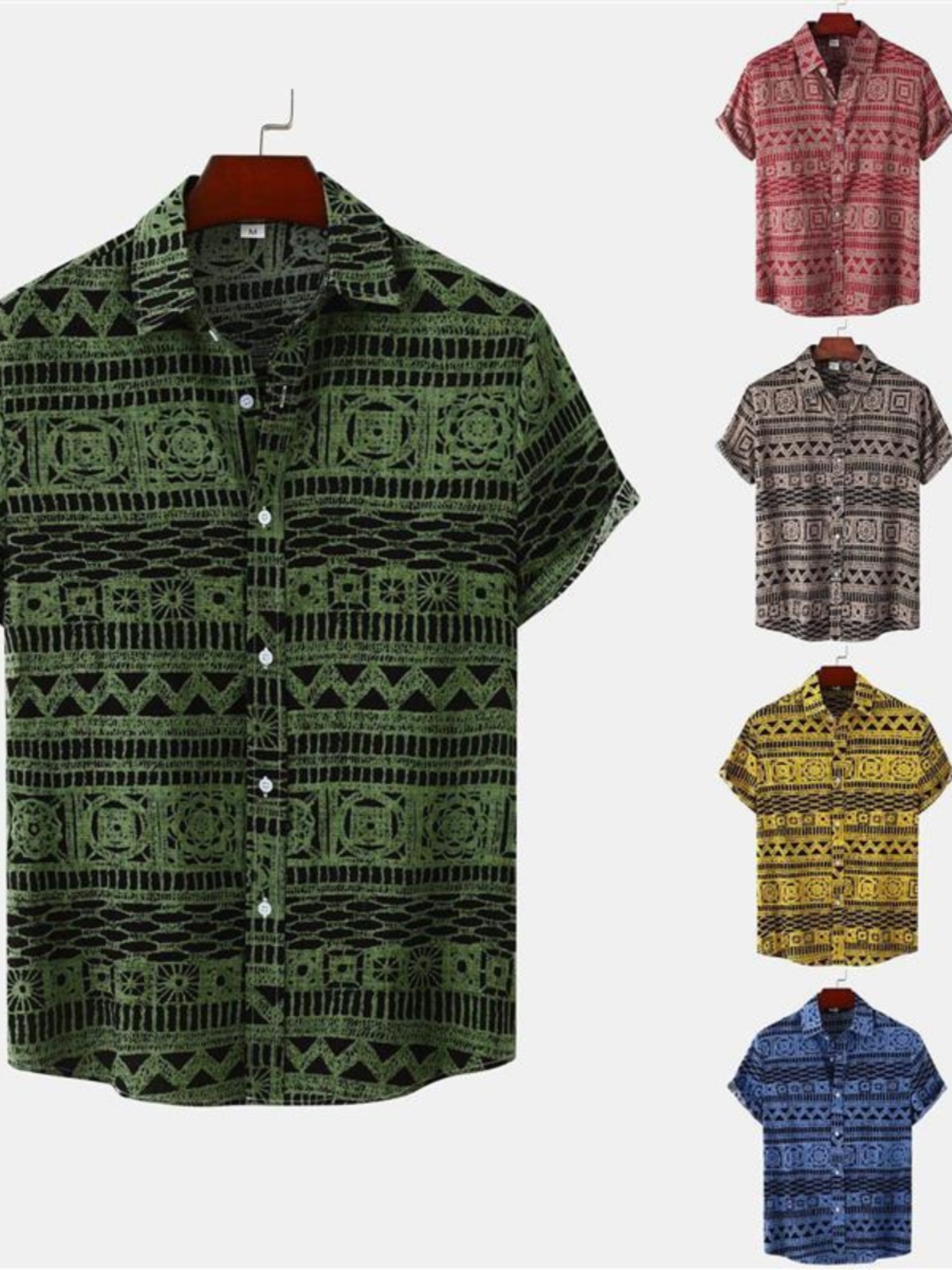 Urban Ethnic Fashion - Camicia Estiva 2026 da Uomo Taglia