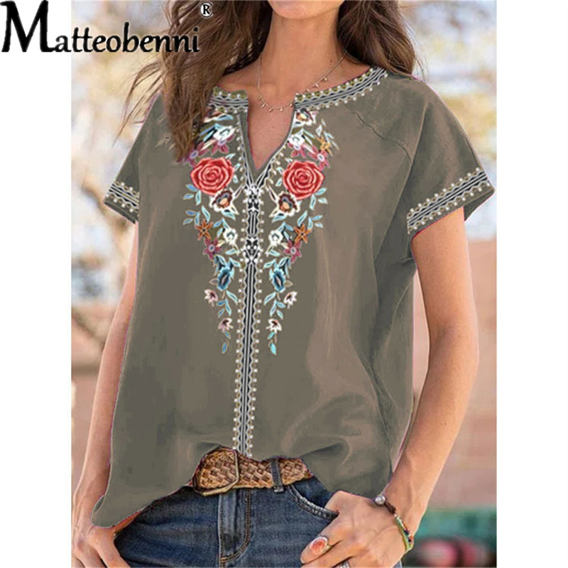 Urban Ethnic Fashion - T-shirt a maniche corte con stampa