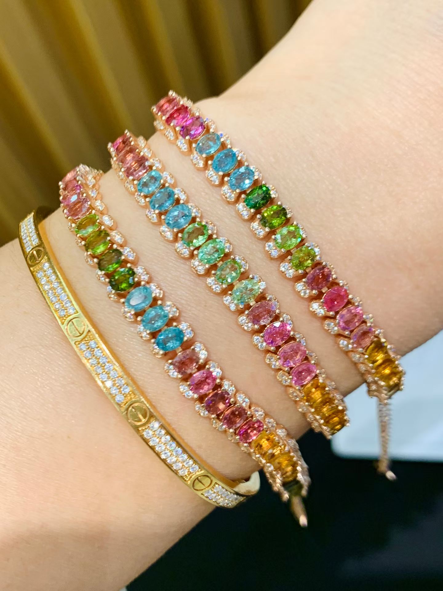 Ethnic Fashion Boutique - Bracciale in Argento 925 Placcato Oro