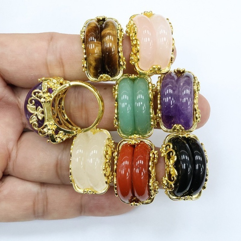 Ethnic Fast Fashion - Set di 3 Anelli a Doppio