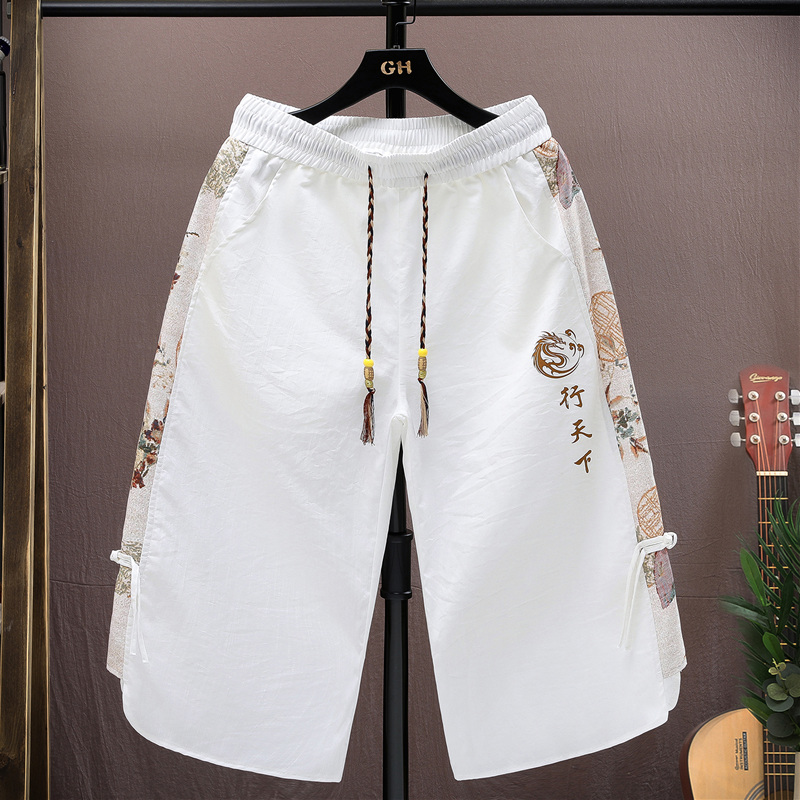 Urban Ethnic Fashion - Pantaloncini Casual in Seta Ghiaccio da