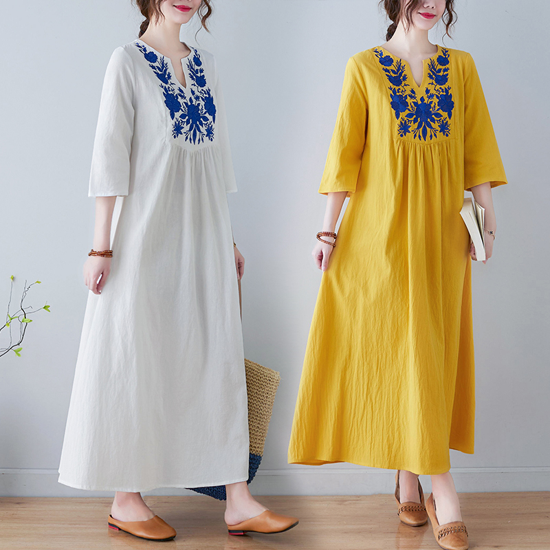 Ethnic Style Dresses - Nuovo Abito Etnico in Cotone e