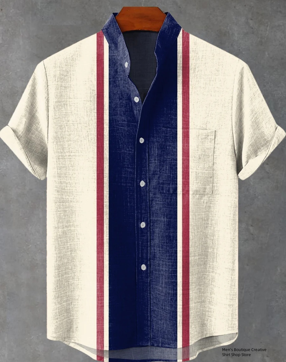 Ethnic Fast Fashion - Camicia hawaiana con motivo etnico 3D