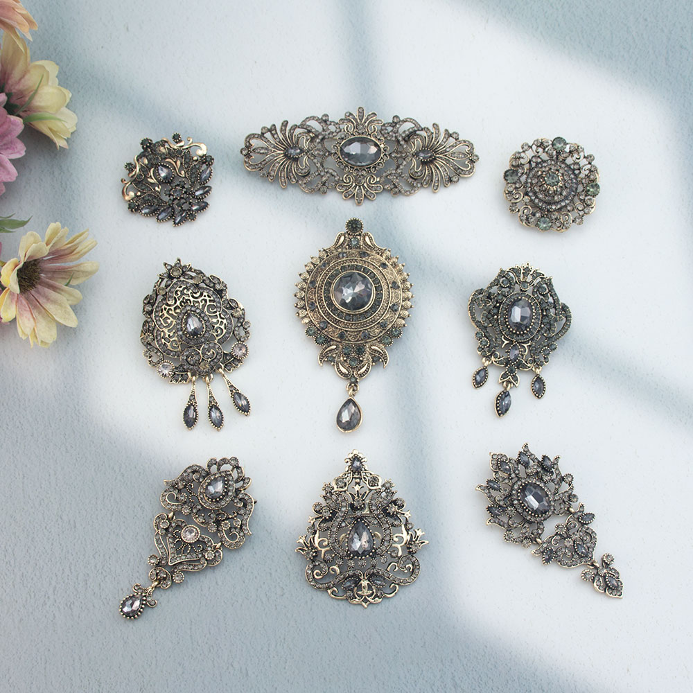 Ethnic Chic Fashion - Elegante Spilla Vintage Araba Curda con
