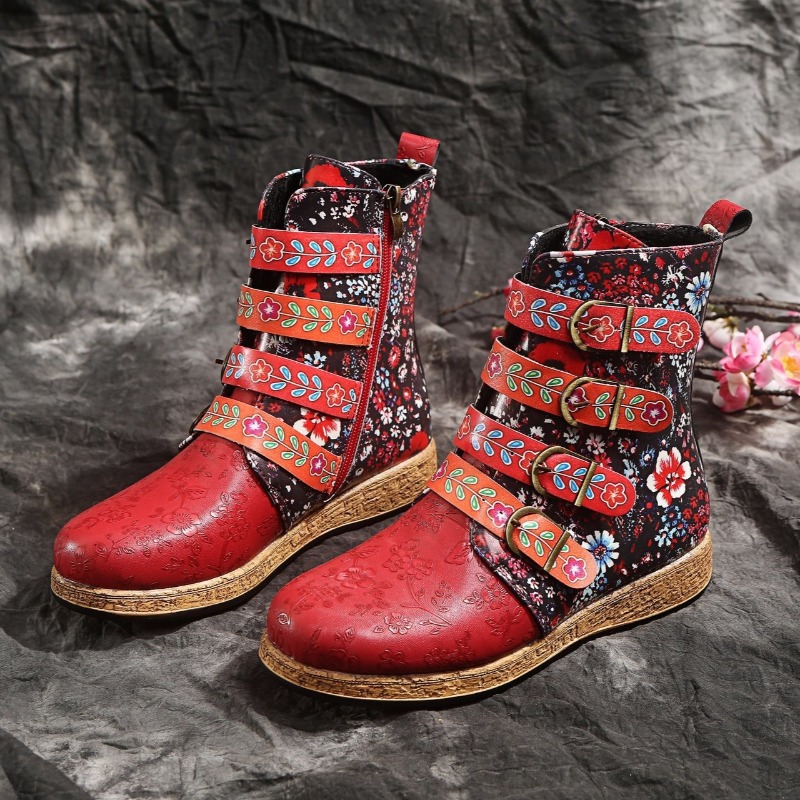 Women'S Ethnic Fashion Brands - Stivali da Donna di Marca Primavera