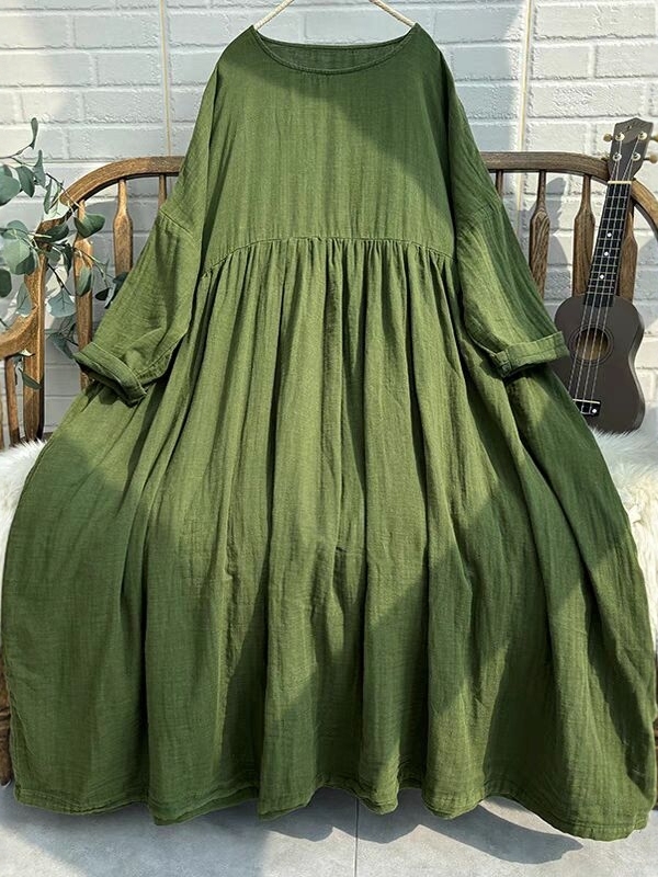 Ethnic Style Dresses - Abito Lungo Retrò Vivace da Donna,