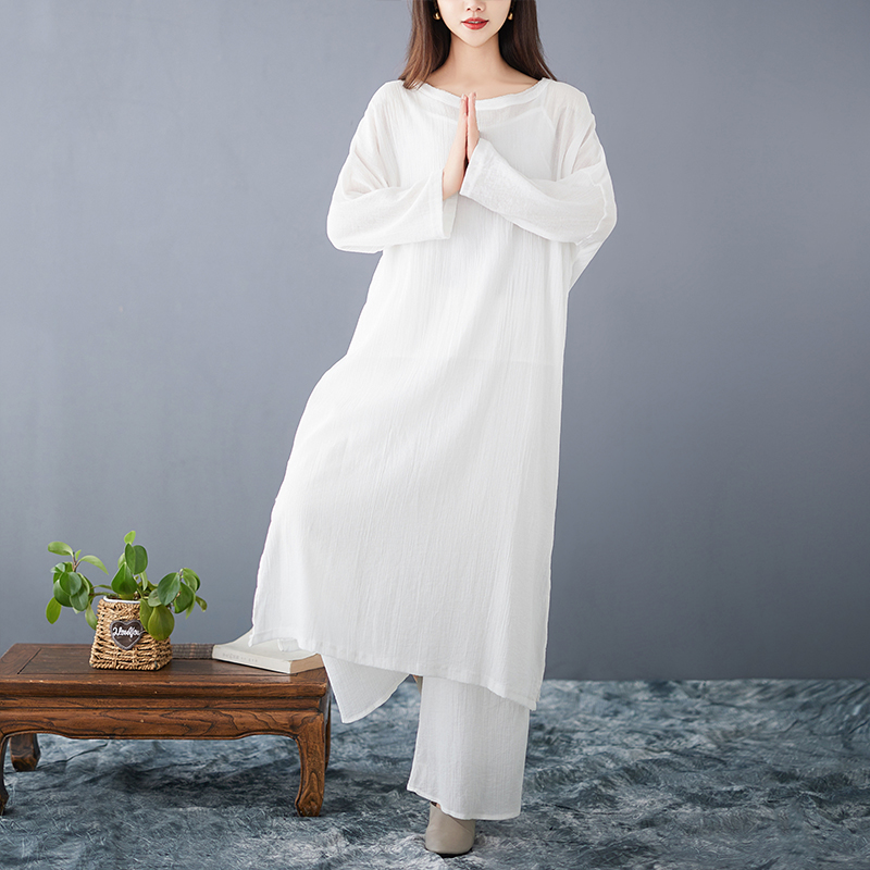 Abito Ampio in Cotone e Lino d - Ethnic Style Dresses recensione e prezzo