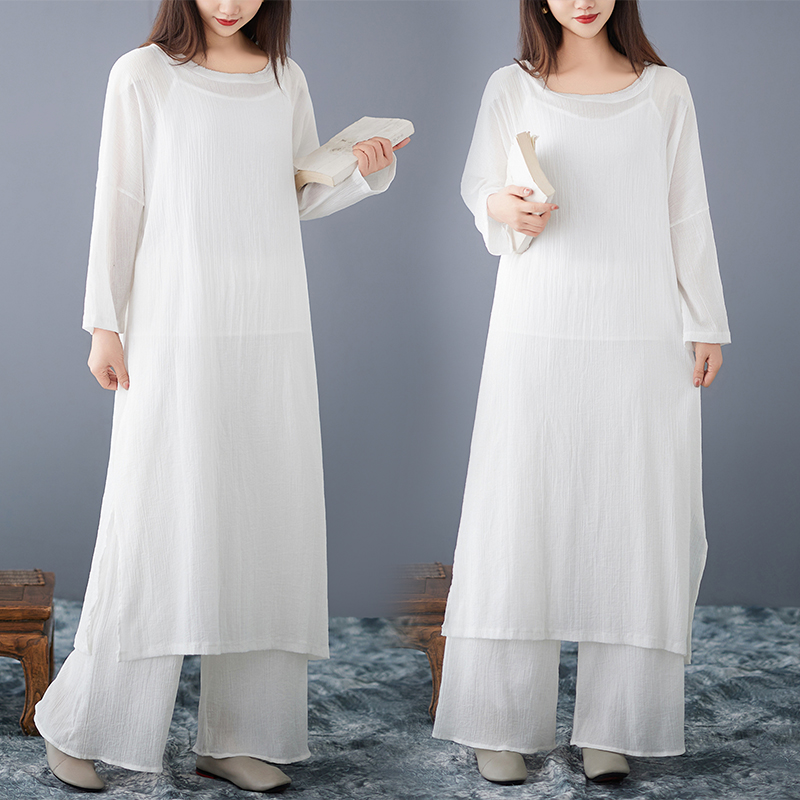 Abito Ampio in Cotone e Lino d - Ethnic Style Dresses recensione e prezzo