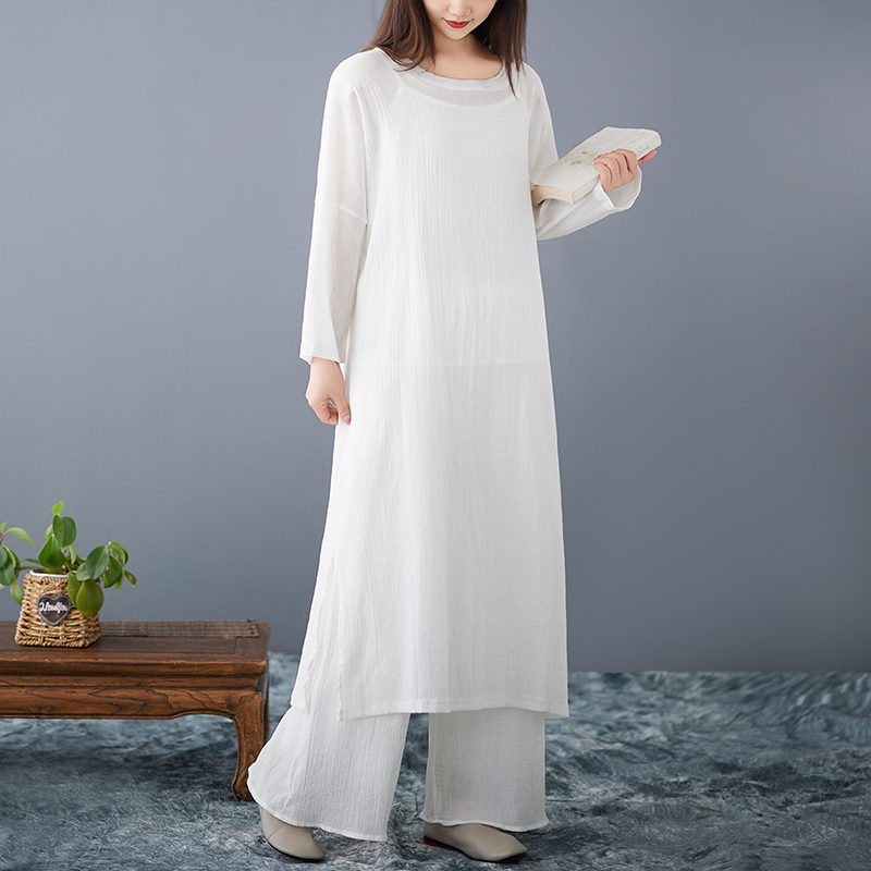 Abito Ampio in Cotone e Lino d - Ethnic Style Dresses recensione e prezzo