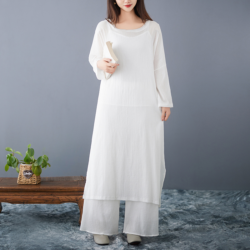 Abito Ampio in Cotone e Lino d - Ethnic Style Dresses recensione e prezzo