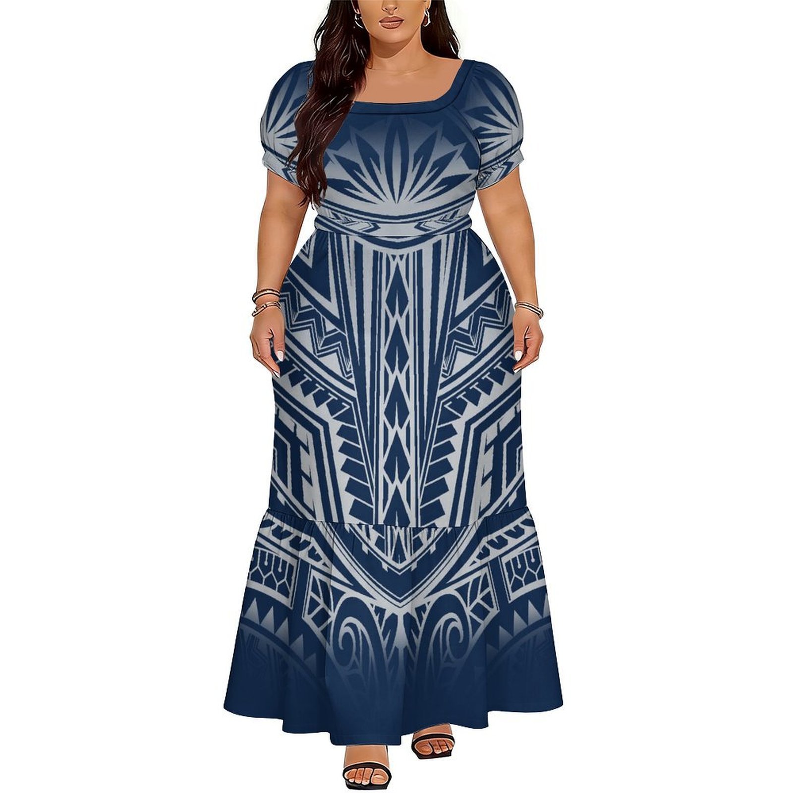 Abito Lungo Elegante con Scoll - Ethnic Style Dresses recensione e prezzo