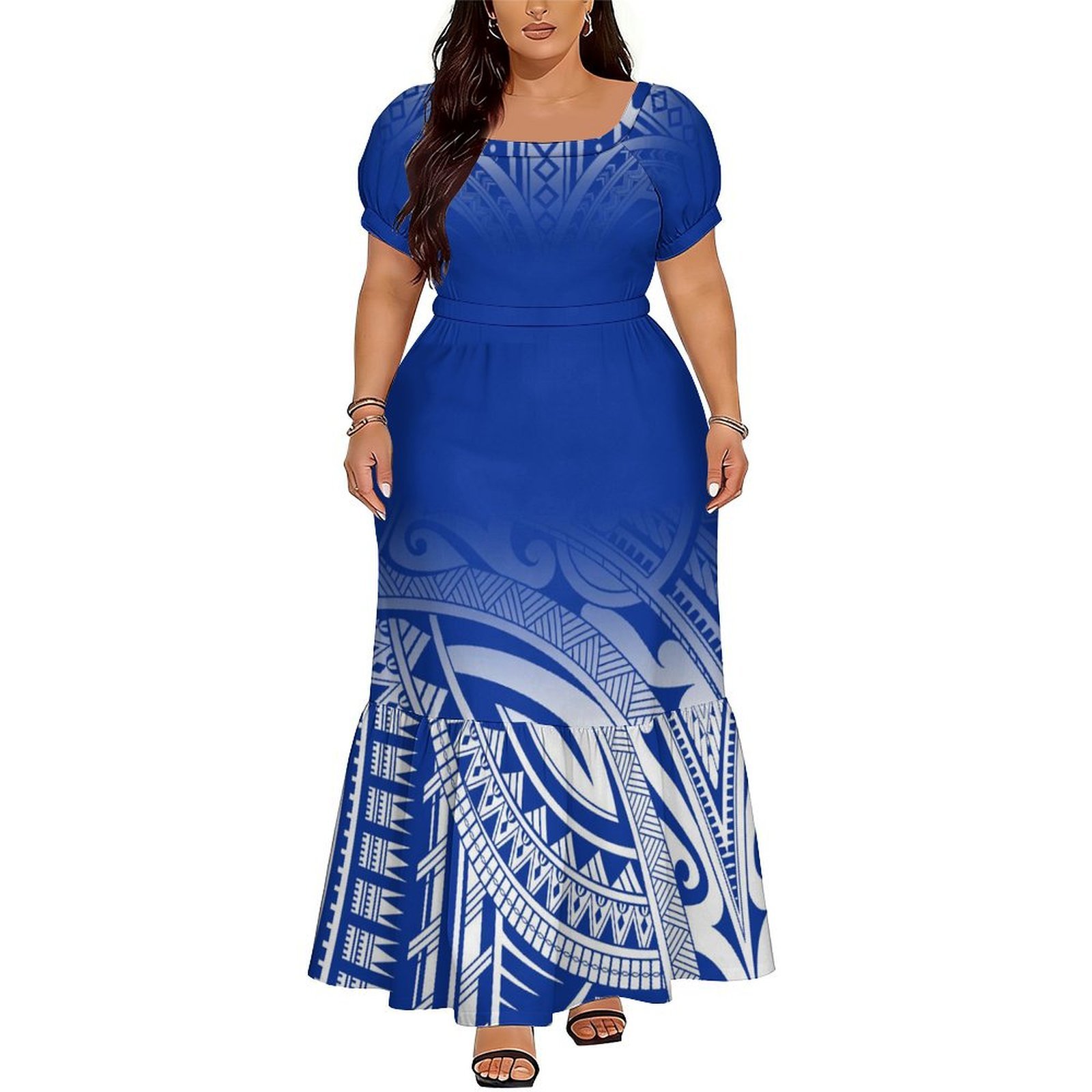 Abito Lungo Elegante con Scoll - Ethnic Style Dresses recensione e prezzo