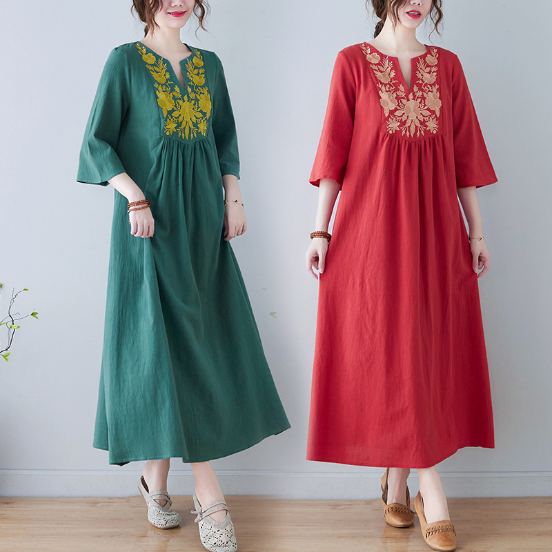 Nuovo Abito Etnico in Cotone e - Ethnic Style Dresses recensione e prezzo