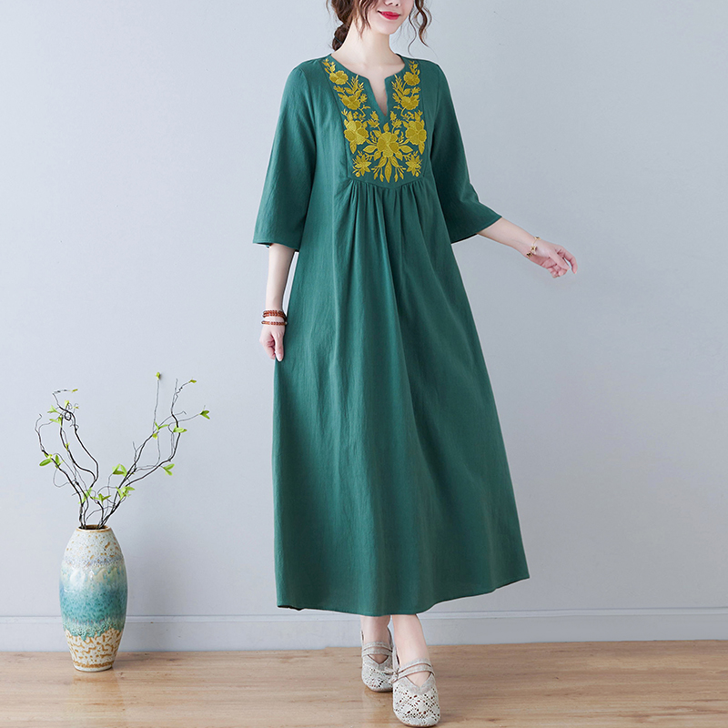 Nuovo Abito Etnico in Cotone e - Ethnic Style Dresses recensione e prezzo
