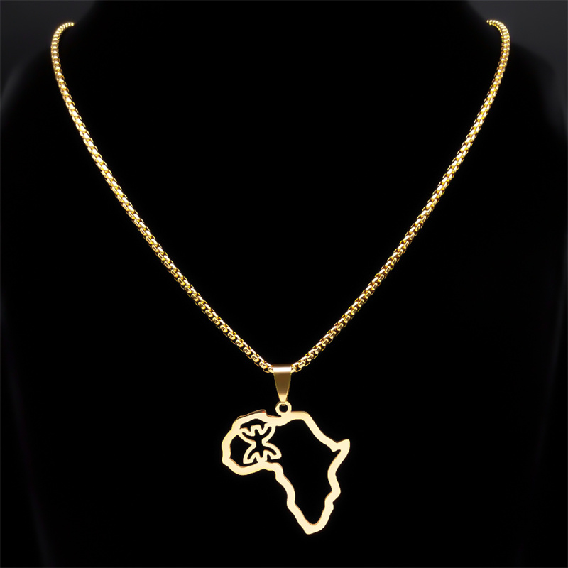 Collana con Mappa dell'Africa  - Ethnic Fashion Show recensione e prezzo